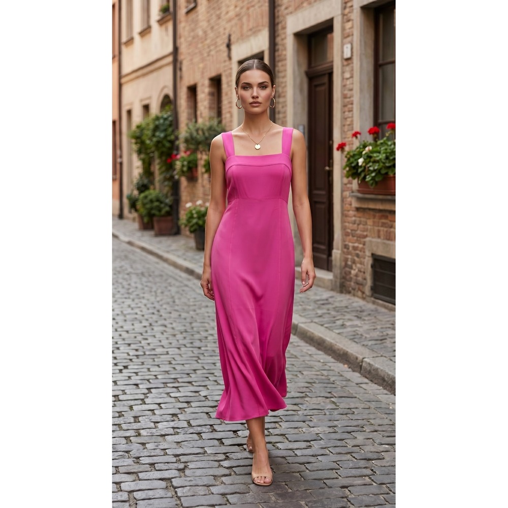 Vince Camuto Womens XL Pink Maxi Dress Sleeveless Summer NWOT